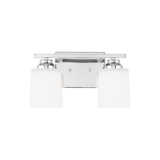 Generation Lighting Vinton 2Lt Bath Vanity, Chrome/Etched/White - 4420902EN3-05