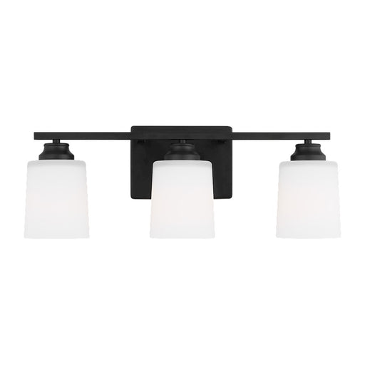 Generation Lighting Vinton 3Lt Bath Vanity, Black/Etched/White - 4420903EN3-112