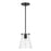 Generation Lighting Blaine 1 Light Pendant, Midnight Black/Clear - 6000801-112