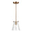 Generation Lighting Blaine 1 Light Pendant, Satin Brass/Clear - 6000801-848