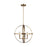 Generation Lighting Exmoore 3 Light Pendant, Satin Brass - 6000903-848