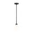 Generation Lighting Kerrville 1-Lt LED Pendant, BK/Satin Etch - 6115201EN3-112