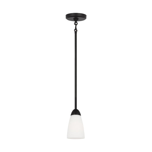 Generation Lighting Sean Lavin Seville 1-Lt Pendant, BK/Etch/WH - 6120201-112