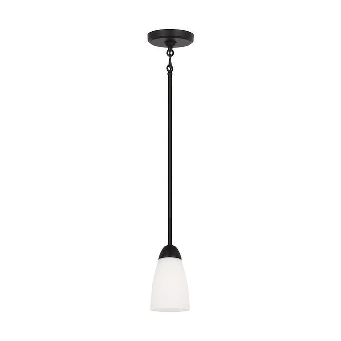 Generation Lighting Sean Lavin Seville 1-Lt Pendant, BK/Etch/WH - 6120201-112