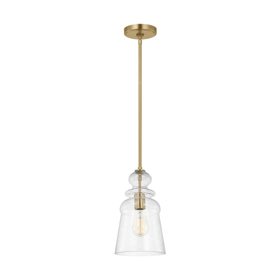 Generation Lighting Sean Lavin Kea 1-Lt Pendant, Satin Brass/Seed - 6536901-848