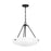 Generation Lighting Kerrville 3 Light Pendant, Black/Satin Etched - 6615203-112