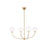 Visual Comfort Studio Aerin Galassia 4 Light Chandelier, Brass/Milk - AEC1124BBS