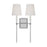 Visual Comfort Studio Alexa Hampton Baxley 2-Lt Sconce, NK/WH Linen - AW1202PN