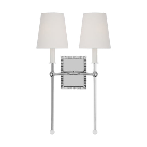 Visual Comfort Studio Alexa Hampton Baxley 2-Lt Sconce, NK/WH Linen - AW1202PN