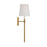 Visual Comfort Studio Alexa Hampton Baxley 1-Lt Sconce, Brass/White Linen