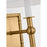 Visual Comfort Studio Alexa Hampton Baxley 1-Lt Sconce, Brass/White Linen