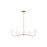 Visual Comfort Chapman & Myers Laguna 5 Lt Chandelier, BS/WH Linen - CC1695BBS