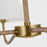 Visual Comfort Chapman & Myers Laguna 4 Lt Chandelier, Brass/White Linen