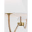 Visual Comfort Chapman & Myers Laguna 2 Lt Chandelier, Brass/White Linen