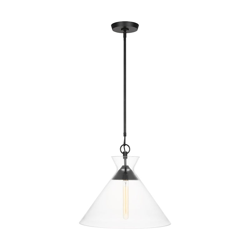 Visual Comfort Chapman & Myers Atlantic 1-Lt 18" Pendant, IR/Clear - CP1031AI