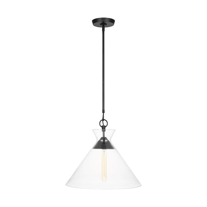 Visual Comfort Chapman & Myers Atlantic 1-Lt 18" Pendant, IR/Clear - CP1031AI