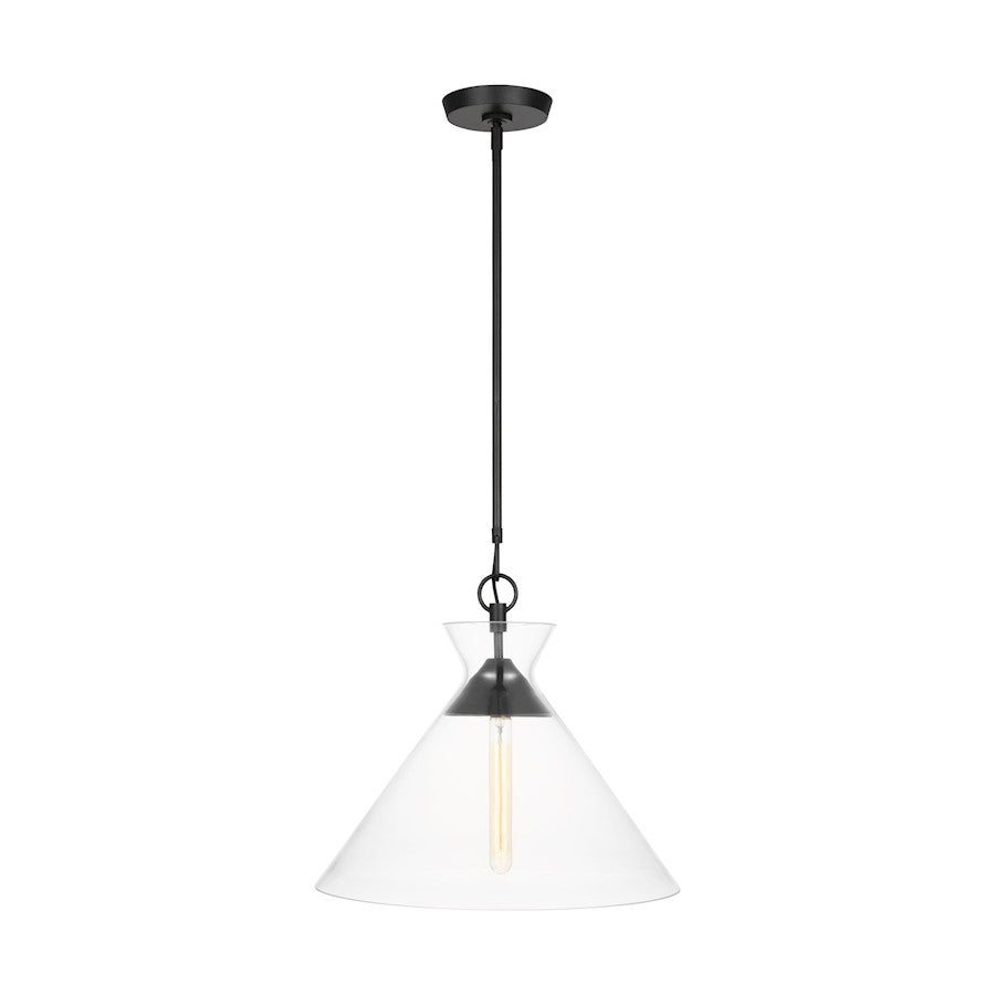 Visual Comfort Chapman & Myers Atlantic 1-Lt 18" Pendant, IR/Clear - CP1031AI