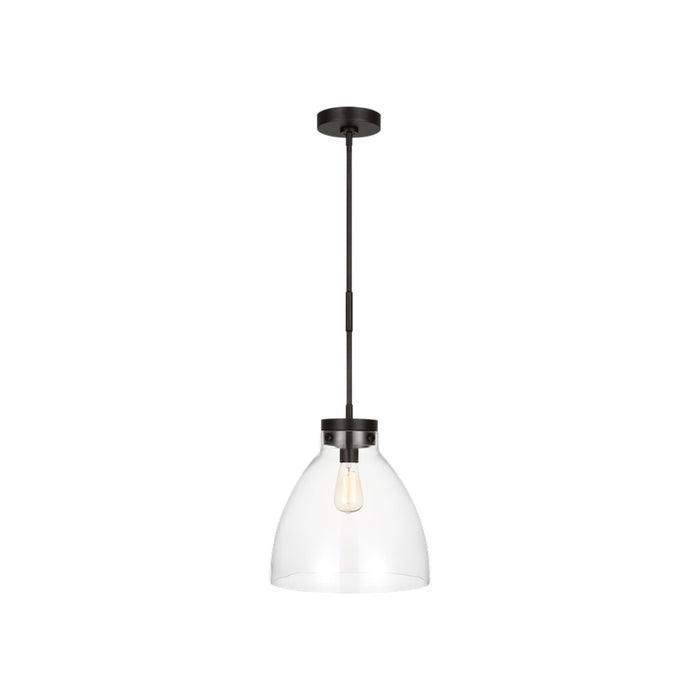 Visual Comfort Chapman & Myers Garrett 1-Lt 13" Pendant, IR/Clear - CP1121AI