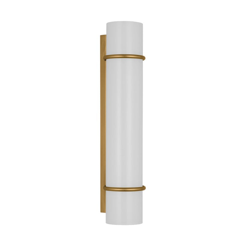 Visual Comfort Chapman & Myers Amelie 1 Lt 13" Sconce, Brass/White