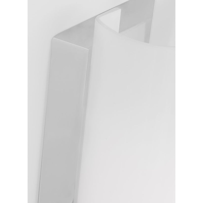 Visual Comfort Chapman & Myers Amelie 1 Lt 19" Sconce, Nickel/White