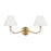 Visual Comfort Chapman & Myers Laguna 2 Lt Sconce, BS/WH Linen - CW1302BBS