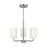 Generation Lighting Rhett 3-Lt Chandelier, Steel/Painted White - GLC1003BS