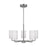 Generation Lighting Rhett 5-Lt Chandelier, Steel/Painted White - GLC1015BS