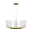 Generation Lighting Rhett 5-Lt Chandelier, Bronze/Painted White - GLC1015SB