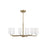 Generation Lighting Rhett 6-Lt Chandelier, Bronze/Painted White - GLC1026SB