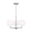 Generation Lighting Rory 3 Light Chandelier In Brushed Steel/Opal - GLC1043BS