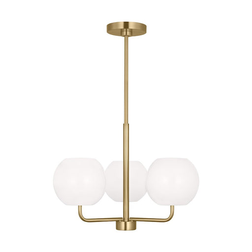 Generation Lighting Rory 3 Light Chandelier In Satin Bronze/Opal - GLC1043SB