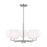 Generation Lighting Rory 5 Light Chandelier In Brushed Steel/Opal - GLC1055BS