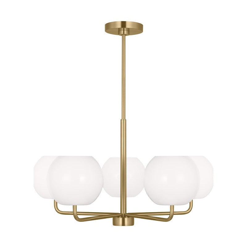 Generation Lighting Rory 5 Light LED Chandelier, Bronze/Opal - GLC1055EN3-SB