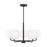 Generation Lighting Rory 5 Light Chandelier In Midnight Black/Opal - GLC1055MBK