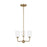 Generation Lighting Emile 3-Lt LED Chandelier, Bronze/Etch/White - GLC1073EN3-SB