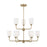 Generation Lighting Emile 9 Light Chandelier, Bronze/Etched/White - GLC1109SB