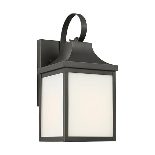 Generation Lighting Saybrook 1-Lt Out Wall Lantern, Bronzer/White - GLO1011ANBZ