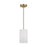 Generation Lighting Rhett 1-Lt Pendant, Bronze/Painted White - GLP1001SB