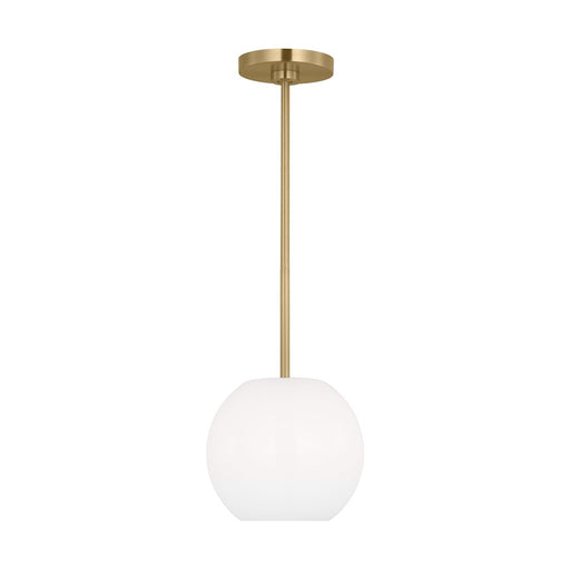 Generation Lighting Rory 1 Light Pendant, Bronze/Clear/Painted White - GLP1011SB