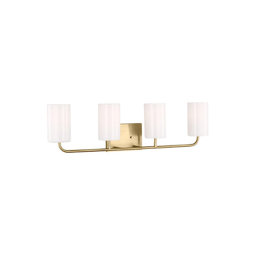 Generation Lighting Rhett 4 Light LED Bath, Bronze/Clear/White - GLV1004EN3-SB