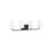 Generation Lighting Rhett 4 Light Bath, Black/Clear/Painted White - GLV1004MBK