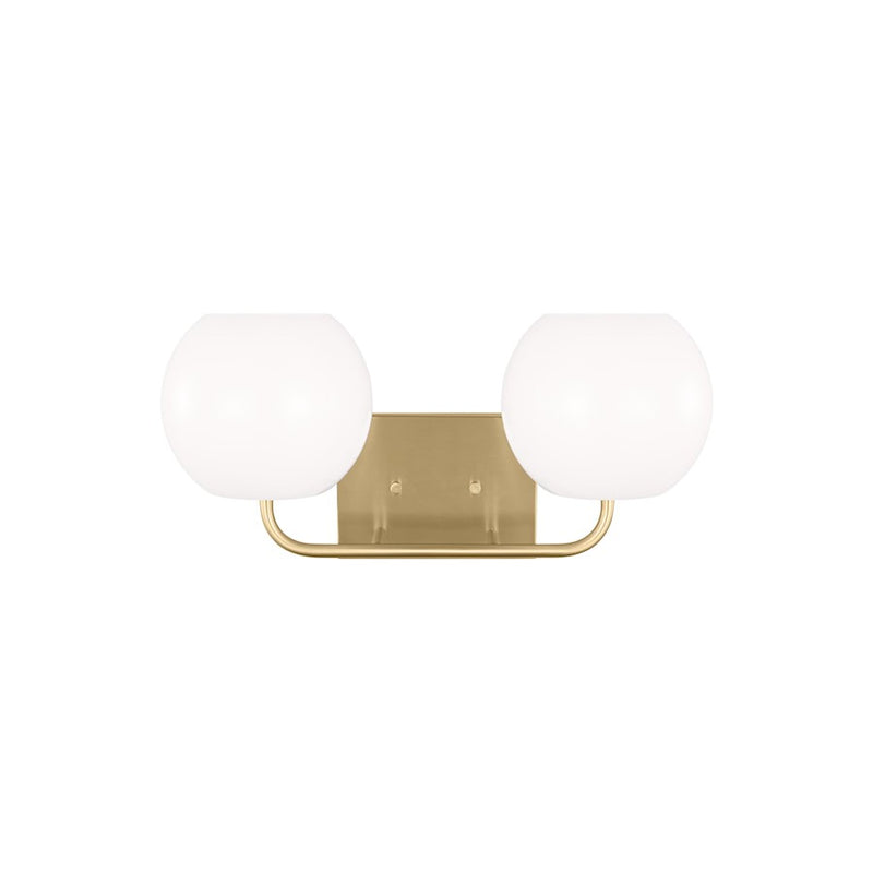 Generation Lighting Rory 2 Light Bath Vanity In Satin Bronze/Opal - GLV1012SB