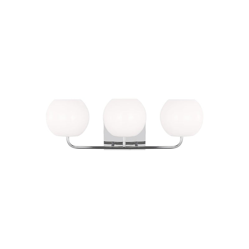 Generation Lighting Rory 3 Light Bath Vanity In Chrome/Opal - GLV1013CH