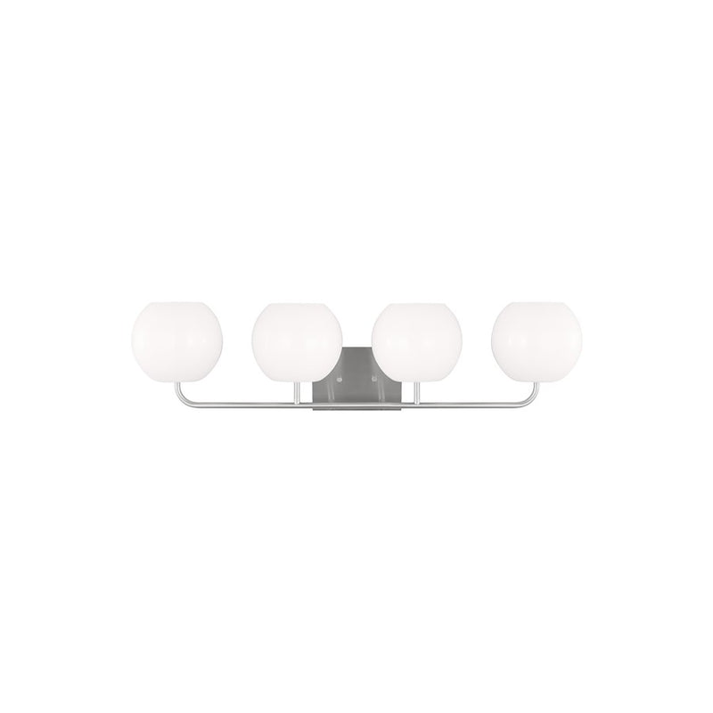 Generation Lighting Rory 4 Light LED Bath, Burnished Brass/Opal - GLV1014EN3-BS