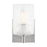 Generation Lighting Lando 1Lt T8 Wall Sconce, Steel/Clear Fluted - GLV1041BS