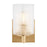 Generation Lighting Lando 1Lt Wall Sconce, Bronze/Clear Fluted - GLV1041EN-SB