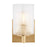 Generation Lighting Lando 1Lt T8 Wall Sconce, Bronze/Clear Fluted - GLV1041SB