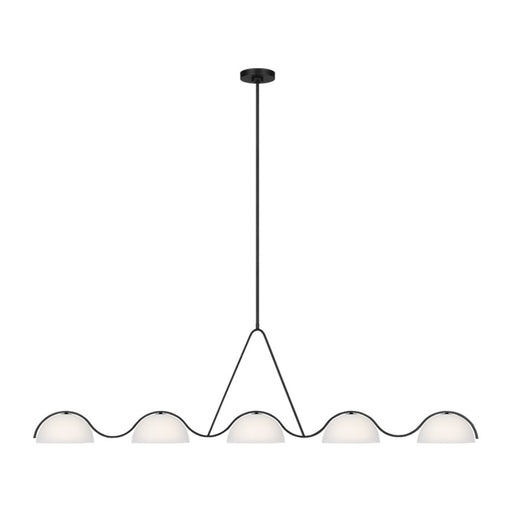 Visual Comfort Studio Kelly Wearstler Nido 5-Lt Chandelier, BK/WH - KC1125MBK