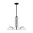 Visual Comfort Studio Kelly Wearstler Nido 3-Lt Chandelier, BK/WH - KC1133MBK