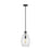 Generation Lighting Sean Lavin Marino 1 Light Pendant, Black/Clear - P1484MBK